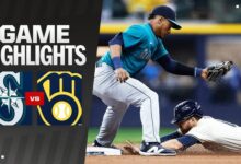 Seattle Mariners vs Milwaukee Brewers Match Player Stats